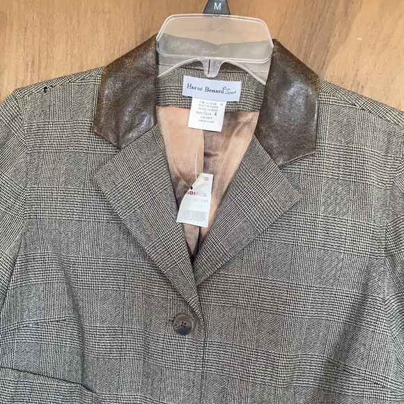 Last Chance ❌ NWT VINTAGE Harve Benard Sport blazer w faux leather accents - Picture 11 of 16